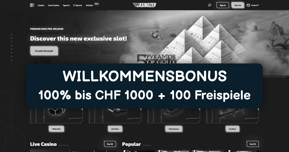 Casinozer Casino Schweiz